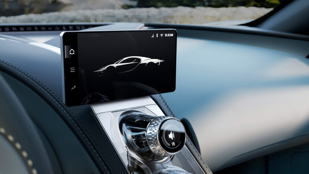 Bugatti Tourbillon infotainment screen