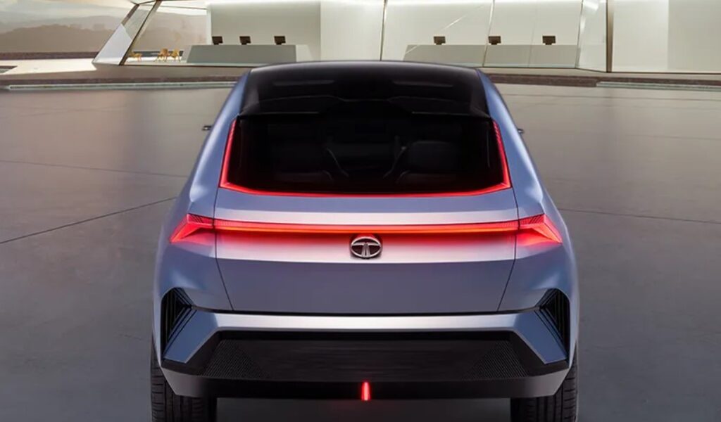 tata curvv ev rear view